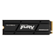 Накопитель с радиатором SSD Kingston Fury Renegade M.2 PCIe 4.0 2TB R 7300 MB/s W 7000 MB/s Black (SFYRDK/2000G) - изображение 1