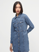 Sukienka koszulowa damska jeansowa Levi's Flynn Western Core Dress A7592-0001 L Niebieska (5401128681259) - obraz 5