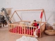 Детский деревянный манеж-кровать домик Монтессори BUSY WOOD напольная Модель 6 190х160 см натуральное дерево - изображение 3
