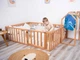 Детский деревянный манеж-кровать Монтессори BUSY WOOD напольная Модель 6.2 190х160 см Натуральное дерево - изображение 8