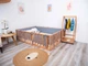 Детский деревянный манеж-кровать Монтессори BUSY WOOD напольная Модель 6.2 200х140 см Натуральное дерево - изображение 14