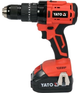 Wkrętarko-wiertarka bezszczotkowa akumulatorowa Yato YT-82790 Li-Ion 18 V 3 Ah 75 Nm 1.5-13 mm (5906083084911) - obraz 2