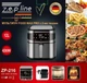 Кухонная аэрофритюрница Z.e.p line ZP-216 на 8,8 л, 4200 Вт, мультипечь с большой чашей, фритюрница без масла - изображение 8