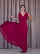 Вечірнє шифонове плаття FashionYouWant L/XL бордовий 43372520 - зображення 7