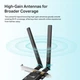 Адаптер WiFi TP-LINK Archer TX20E AX1800, PCI-Express x1, BT5.2 - изображение 5