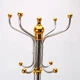 Напольная вешалка для одежды Coat Rack (тренога), 16 крючков, металлическая Зеленая - изображение 5