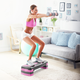 Step do aerobiku i ćwiczeń fitness Rebel Active 3 stopnie 78 cm Szaro-fioletowy (5901890100069) - obraz 6