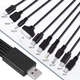 Універсальний зарядний кабель перехідник USB 10в1 Rexant - изображение 2