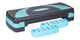 Step do aerobiku i ćwiczeń fitness Rebel Active 3 stopnie 78 cm Szaro-niebieski (5901890100083) - obraz 4