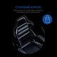 Кресло геймерское игровое Anda Seat Luna Color Size L до 100 кг Black/Blue PVC (AD18-48-BS-PV) - изображение 13