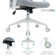 Крісло офісне OfficePro Harmony OC310-W-LG-LG - изображение 15