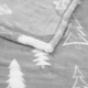 Плед ARDESTO Flannel 160х200 см серый новогодний ёлки ART0110PB - изображение 4