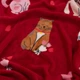 Плед Ardesto Flannel 160х200 см бордовый котики с сердечками ART0124PB - изображение 3