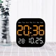 Часы Deepfox DS-6650 LED цифровые электронные настенные Будильник Дата Температура 18,5х18,5см оранжевый - изображение 13