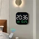 Часы Deepfox DS-6650 LED цифровые электронные настенные Будильник Дата Температура 18,5х18,5см белый - изображение 1