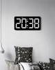 Часы Deepfox YX-2803 LED цифровые электронные настенные/настольные Будильник Дата Температура 26х13,5см белый - изображение 4