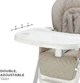 Стульчик для кормления KinderKraft Tulo Beige (00-00305345) - изображение 9