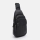 Сумка слинг через плечо мужская из натуральной кожи Laras K10619f Черная (ROZ6501087106) - изображение 3