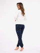 Пижама (свитшот + штаны) женская хлопковая Cornette Womens sleepwear 721-427 B25 M Бежево-синяя (5902458265213) - изображение 2