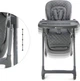 Стульчик для кормления KinderKraft Tulo Grey (00-00305344) - изображение 8