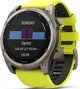 Смарт-часы Garmin Fenix 8 47mm Solar Sapphire Titanium w. Amp Yellow/Graphite Silicone Band (010-02906-20,010-02906-21) - изображение 2