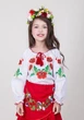 Вышитая блузка с маками в украинском стиле Маричка, белая, хлопок, длинный рукав, на девочку 104 см - изображение 9