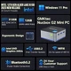 Неттоп GMKtec NucBox G2, Black/Grey, N100 (4x3.4 GHz, 6 Вт), 12Gb LPDDR5 4800 MHz, 512Gb SSD NVMe, Graphics, WiFi 6, Bluetooth 5.2, 2xGLan, Type-C / 3xUSB 3.2, 2xHDMI/DP, Windows 11 Pro, кріплення VESA у комплекті - изображение 2
