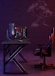 Геймерский компьютерный стол X-TABLE, игровой стол с вырезом, стол для ПК, ТМ King Home® - изображение 6
