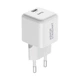Зарядний пристрій AR373 GaN 20W White з портом USB-C, підтримка Power Delivery, швидка зарядка для смартфонів і планшетів Apple, Samsung, Xiaomi, ArmorStandart (ARM77569) - зображення 1