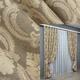 Комплект готових штор VR-Textil Льон Корона Марія № 1271ш Капучино з бежевим 100х270 см 2 шт (31-542) - зображення 1