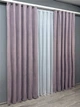 Комплект готовых штор VR-Textil Микровелюр Petek № 1493ш Лавандовый 100х290 см 2 шт (31-741) - изображение 4