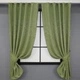 Комплект коротких штор VR-Textil Лен мрамор Pavliani № 1175ш Оливковый 130х170 см 2 шт (35-0007) - изображение 1