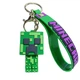 Майнкрафт Брелок с Фигуркой Крипер / Creeper Minecraft 3D силиконовая игрушка на рюкзак, пенал, ключи, сумку (MINE9BR) - изображение 3