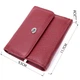 Кожаный женский кошелек с монетницей ST Leather 19480 Бордовый - изображение 3