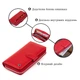 Вертикальный вместительный кошелек из кожи женский ST Leather 19306 Красный - изображение 8