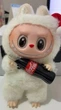 Мягкая игрушка плюшевая Лабубу c банкой кока кола COCA-COLA The Monsters Labubu POP MART в коробке Фигурка 15 см брелок Белая - изображение 4