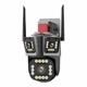 Уличная WiFi камера HW-SM1-20S три объектива PTZ 12Мп 5К автослежение IP66 Черная - изображение 2
