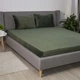 Простирадло ТЕП "VELOUR" з резинкою темно-зелений, 160x200 - зображення 3