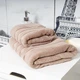 Полотенце банное Koloco "Четыре полосы" махра 70 х 140 см (41198) Бежевый - изображение 3