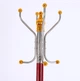Напольная вешалка для одежды Coat Rack (тренога), 16 крючков, металлическая Красная - изображение 11