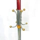 Напольная вешалка для одежды Coat Rack (тренога), 16 крючков, металлическая Красная - изображение 13