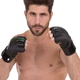 Перчатки для смешанных единоборств MMA Zelart Heroe 3089 размер XL Black-Green - изображение 5