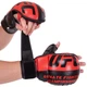 Перчатки для смешанных единоборств кожаные MMA UFC Heroe 0554 размер XL Red-Black - изображение 1
