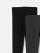 Леггинсы (2 шт) H&M 128см графит, темно синій 310674886 - изображение 2