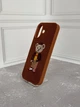 Чохол Накладка Джинс Wave з вишитим Teddy Bear для iPhone 17 Brown - зображення 2