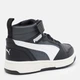 Детские демисезонные ботинки для мальчика Puma Rebound V6 Mid AC+ PS 39383229 33 (1) Black/White/Dusky Gray (4069156712652) - изображение 5