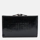 Кошелек женский кожаный для карточек Laras K10ae214bl Черный (ROZ6501087110) - изображение 2