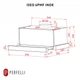 Кухонная вытяжка Perfelli ISEO 6PMF INOX, нержавеющая сталь, мощная телескопическая вытяжка для кухни, 59,8 см - изображение 3