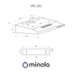 Плоска витяжка з нержавіючої сталі Minola HPL 633 I, шириною 59,5 см - изображение 8