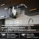 Кухонная вытяжка Perfelli ISEO 6PWB NERO, черная телескопическая мощная, управление жестами, 59,8 см, 1200 куб.м - изображение 3